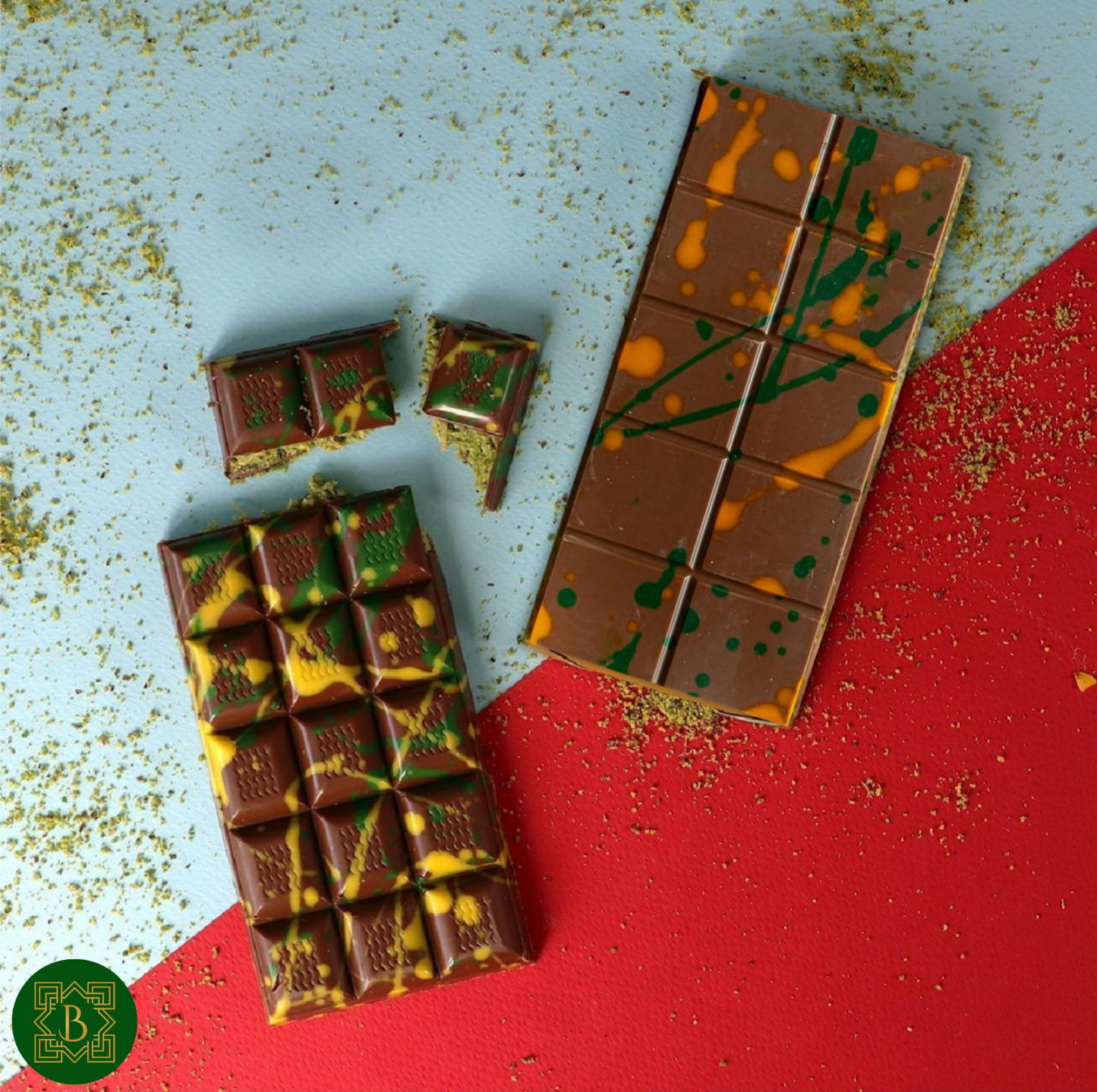 Dubai Chocolate Bar Pistachio Knafeh/Kataifi Deluxe 4 oz Bar