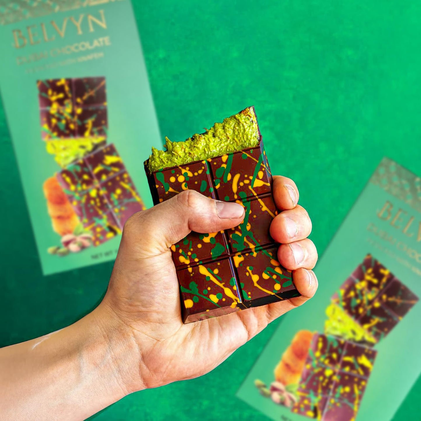 Dubai Chocolate Bar Pistachio Knafeh/Kataifi Deluxe 7 oz Bar